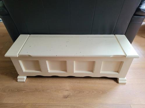 Klepbankje - Massief Hout - Opbergbank, Huis en Inrichting, Woonaccessoires | Kisten, Gebruikt, Minder dan 50 cm, Minder dan 50 cm