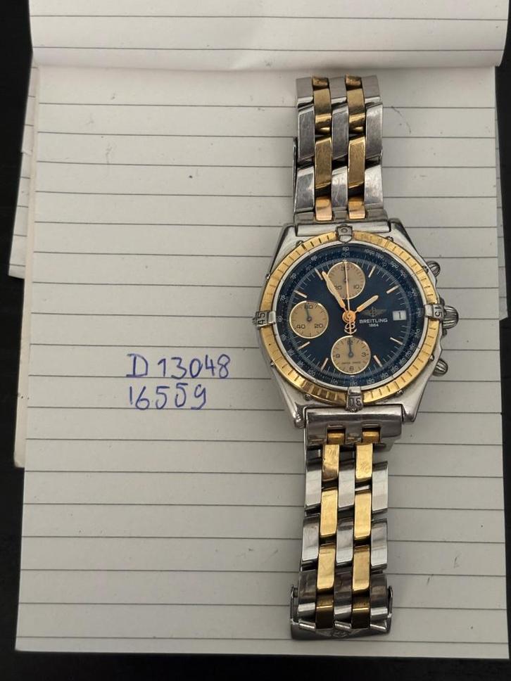 Breitling Chronomat, TWO TONE, ref. D13048, Sieraden, Tassen en Uiterlijk, Horloges | Heren, Zo goed als nieuw, Polshorloge, Breitling