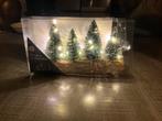 4 kerstboompjes op stam voor kerstdorp, Diversen, Kerst, Ophalen, Zo goed als nieuw
