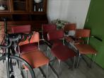 Vintage industriële Gispen stijl stoelen, Gebruikt, Overige kleuren, Ophalen of Verzenden, Retro vintage