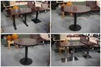 Partij diverse tafels metaal hout horeca restaurant cafe, Ophalen, Gebruikt, 50 tot 100 cm, Metaal