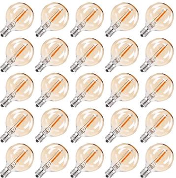 24 stuks G40 1 W kleine led-gloeilampen, E12 220 V, warmwit, beschikbaar voor biedingen