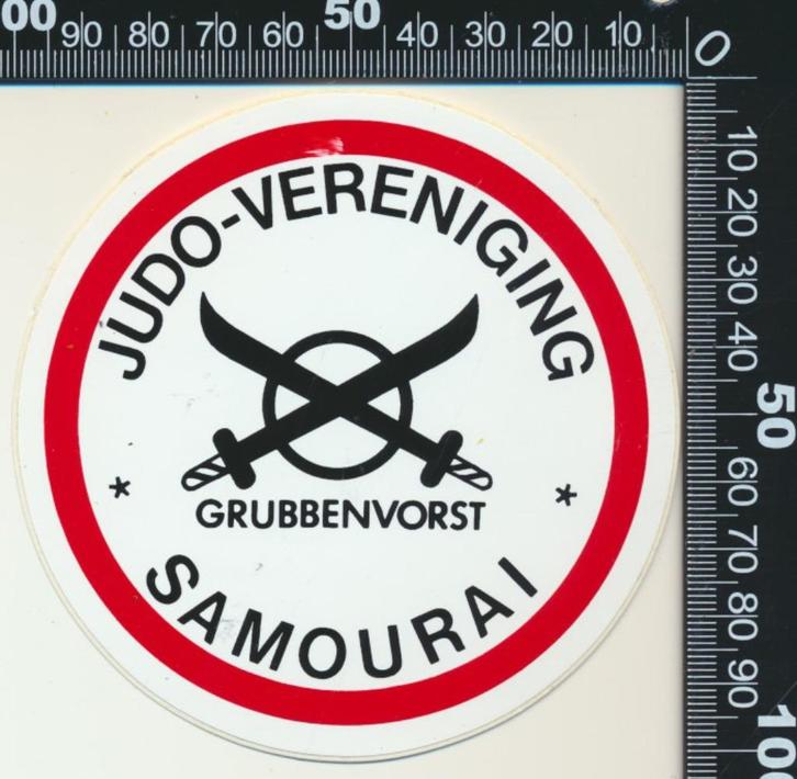 Sticker: Judo Vereniging Samourai - Grubbenvorst, Verzamelen, Stickers, Zo goed als nieuw, Sport, Ophalen of Verzenden