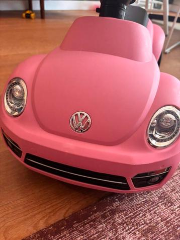 Loopauto, Volkswagen kever, beatle, roze, auto, kind beschikbaar voor biedingen