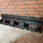 Kapstok Hout zwart 91 cm lang voor wand, Gebruikt, Minder dan 100 cm, Hout, Ophalen