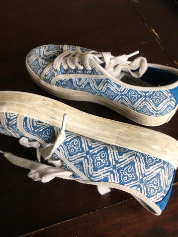 PEPE JEANS gympen / schoenen maat 34 blauw / wit netjes DB beschikbaar voor biedingen