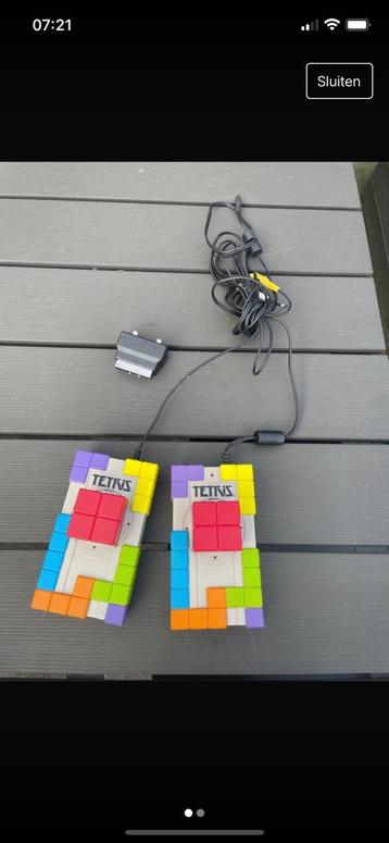 Oldschool Tetris televisie game tv pluge composite of scart