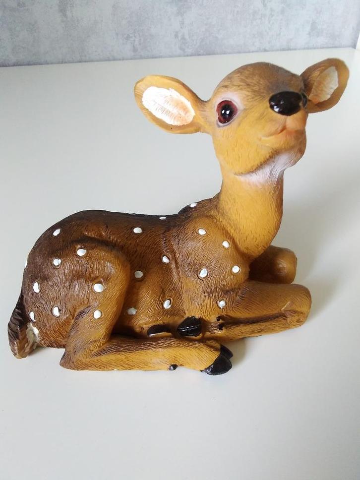 Stenen hertje ( herfst decoratie), Verzamelen, Beelden en Beeldjes, Zo goed als nieuw, Dier, Ophalen of Verzenden