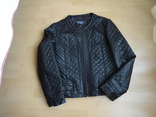 Leren jas **SAFLEUR**, Kleding | Dames, Jassen | Zomer, Zo goed als nieuw, Bruin, Ophalen of Verzenden