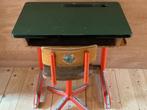 Vintage School Bureautje, Kinderen en Baby's, Kinderkamer | Tafels en Stoelen, Ophalen, Gebruikt, Tafel(s) en Stoel(en)
