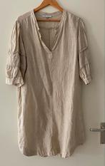 Prachtige linnen jurk Nukus maat L, Beige, Maat 42/44 (L), Ophalen of Verzenden, Zo goed als nieuw
