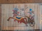 Papyrus afbeelding van Egyptische krijger, Antiek en Kunst, Ophalen of Verzenden