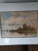 Aquarel van Fred J. du Chattel originele aquarel, Antiek en Kunst, Ophalen of Verzenden