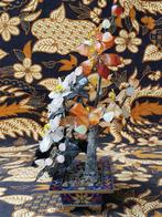 Prachtige oude Chinese bonsai van jade, agaat en rozenkwarts, Antiek en Kunst, Ophalen of Verzenden