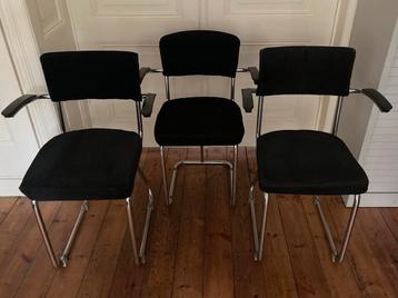 3 x buisframe armstoel vintage (Gispen) beschikbaar voor biedingen