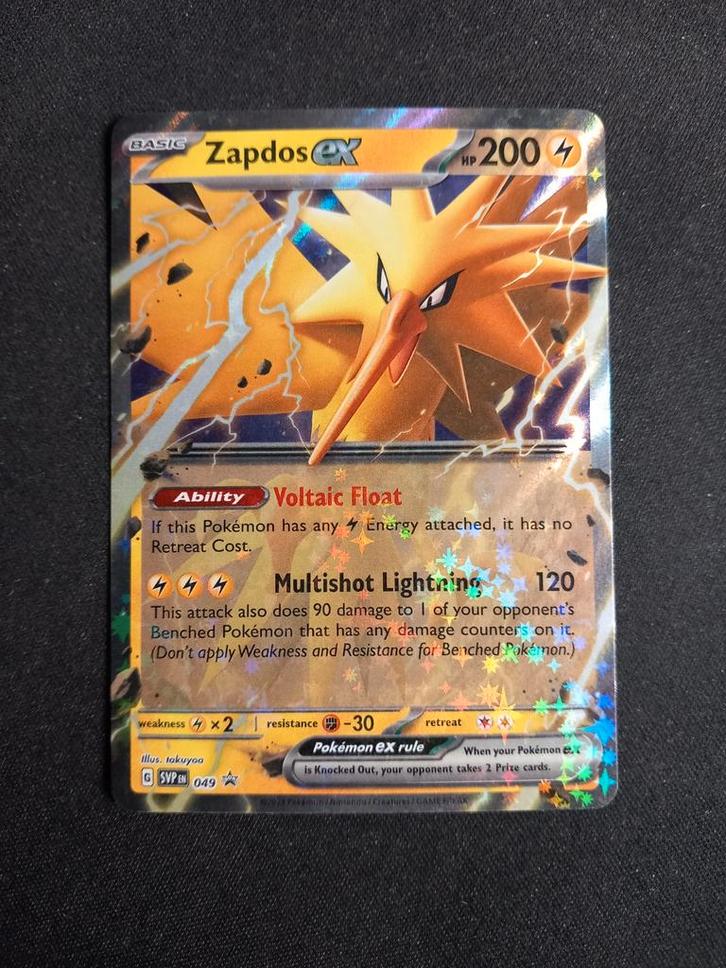 Pokemon Zapdos ex SVP049 Black Star Promo NM, Hobby en Vrije tijd, Verzamelkaartspellen | Pokémon, Zo goed als nieuw, Losse kaart
