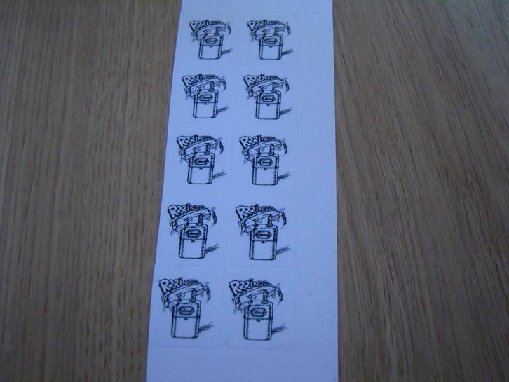 sticker set transparant telefoon gasmeter, Verzamelen, Stickers, Zo goed als nieuw, Ophalen