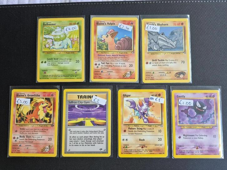 Pokémon - verschillende Engelse WOTC kaartjes, Hobby en Vrije tijd, Verzamelkaartspellen | Pokémon, Zo goed als nieuw, Meerdere kaarten