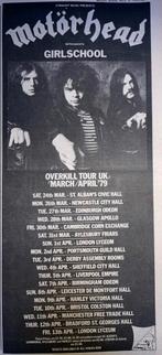 MOTÖRHEAD Overkill tour advertentie, Ophalen of Verzenden