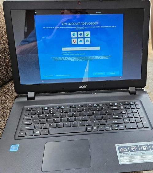 17inch Acer Aspire, Computers en Software, Windows Laptops, Zo goed als nieuw, 17 inch of meer, SSD, 2 tot 3 Ghz, 4 GB, Qwerty
