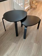Ikea Svalsta bijzettafels zwart, Ophalen, Minder dan 55 cm, Rond, Zo goed als nieuw