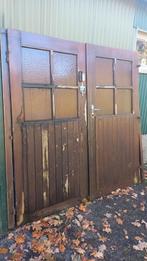 Meranti hardhouten kozijn en deuren, Doe-het-zelf en Verbouw, Gebruikt, Binnendeur, Ophalen of Verzenden, 200 tot 215 cm