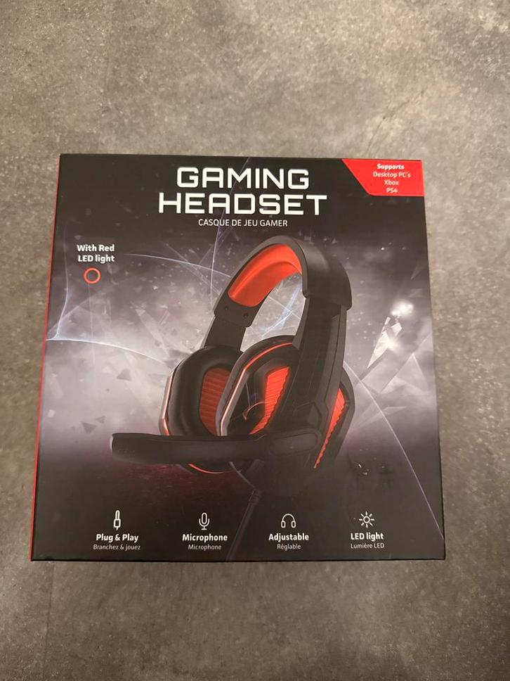 Gaming Headset - Perfect voor Gamers!, Computers en Software, Headsets, Gebruikt, Over-ear, Bedraad, Gaming headset, Verzenden