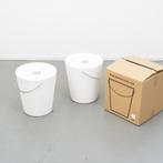 1 Moving Stool Wit nieuw Krukje bijzettafel, Niet ingevuld, Kunststof, 5 krukken of meer, Niet ingevuld