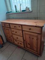 Grenen dressoir met 6 lades en 2 kastjes, Huis en Inrichting, Kasten | Dressoirs, Ophalen, Gebruikt, 25 tot 50 cm