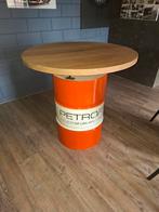 Hangtafel, statafel, barrel, olieton, eiken, Ophalen
