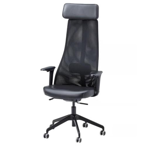 Ergonomische bureaustoel met hoofdsteun, Huis en Inrichting, Bureaustoelen, Zo goed als nieuw, Bureaustoel, Zwart, Ergonomisch