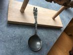 Antieke tinnen lepel met figuren (bruidslepel), Antiek en Kunst, Ophalen of Verzenden