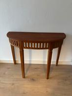 Houten half ronde tafel, Huis en Inrichting, Ophalen, Gebruikt, 100 tot 150 cm, 25 tot 50 cm