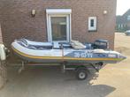 Rubberboot met registratie en 25pk bbm en trailer, Aluminium, Gebruikt, Benzine, Minder dan 70 pk