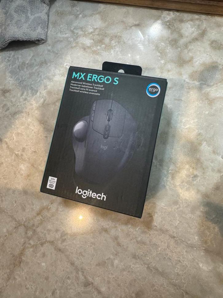 Logitech MX Ergo S Trackball - Nieuw in doos!, Computers en Software, Muizen, Nieuw, Muis, Rechtshandig, Draadloos, Ergonomisch