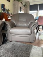 Leren fauteuil, Huis en Inrichting, Fauteuils, Ophalen, Zo goed als nieuw, 75 tot 100 cm, 50 tot 75 cm