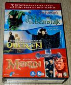 DVD Box met extra lange familiefilms: Jack, Dwergen, Merlin, Cd's en Dvd's, Alle leeftijden, Ophalen of Verzenden, Zo goed als nieuw