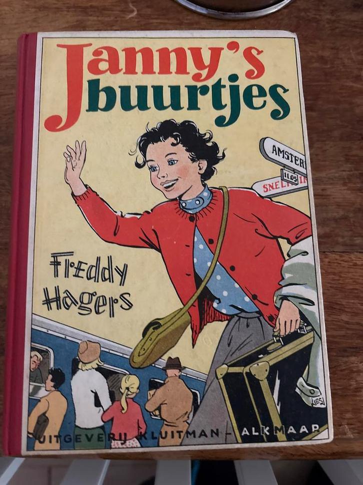 Janny's buurtjes - Freddy Hagers, Boeken, Kinderboeken | Jeugd | onder 10 jaar, Gelezen, Fictie algemeen, Ophalen of Verzenden