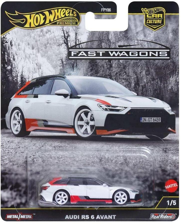 2025 Hot wheels Premium Audi RS 6 Avant - Fast Wagons, Kinderen en Baby's, Speelgoed | Speelgoedvoertuigen, Nieuw, Ophalen of Verzenden