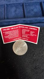 Zilveren 50 Gulden 1782-1982 Nederland-Amerika, Postzegels en Munten, Munten | Nederland, Koningin Beatrix, Zilver, Ophalen of Verzenden