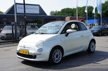 Fiat 500C 0.9 TWINAIR LOUNGE PARELMOER/AIRCO/PDC/HALFLEDER   beschikbaar voor biedingen