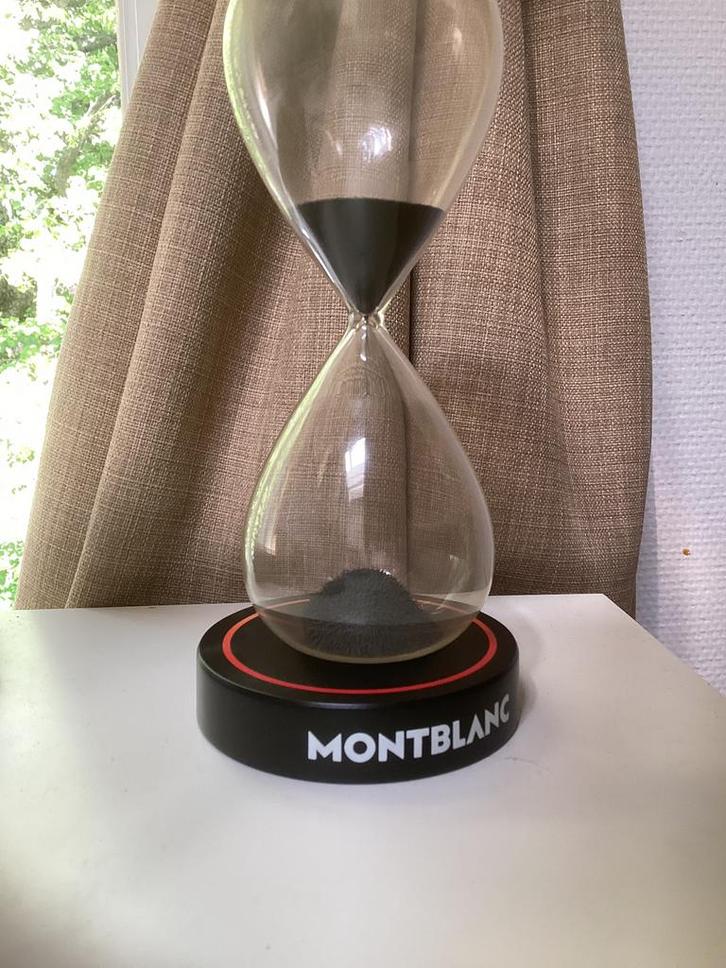 Mont Blanc zandloper- Mont Blanc hour glass, Antiek en Kunst, Kunst | Designobjecten, Ophalen of Verzenden