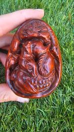 Houten Ei - Handgesneden Decoratie, Ophalen of Verzenden