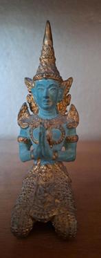 Bronzen boeddha, tempelwachter, tai teppanom kneeling hands, Ophalen of Verzenden, Zo goed als nieuw
