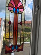 Glas in lood raam kaarslicht, Huis en Inrichting, Woonaccessoires | Kamerschermen, Zo goed als nieuw, Ophalen