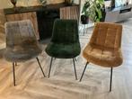 6 velours eetkamerstoelen prima staat, Huis en Inrichting, Stoelen, Ophalen of Verzenden, Zo goed als nieuw