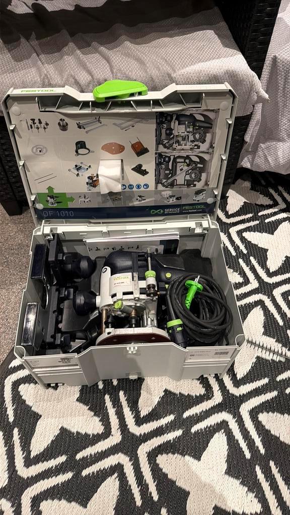 FESTOOL OF 1010 EBQ-PLUS bovenfrees 1010 W in SYS3 M 237, Doe-het-zelf en Verbouw, Gereedschap | Freesmachines, Zo goed als nieuw
