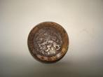 * 2,5 cent muntje van broche of speldje *, Sieraden, Tassen en Uiterlijk, Broches, Brons, Gebruikt, Bruin, Verzenden
