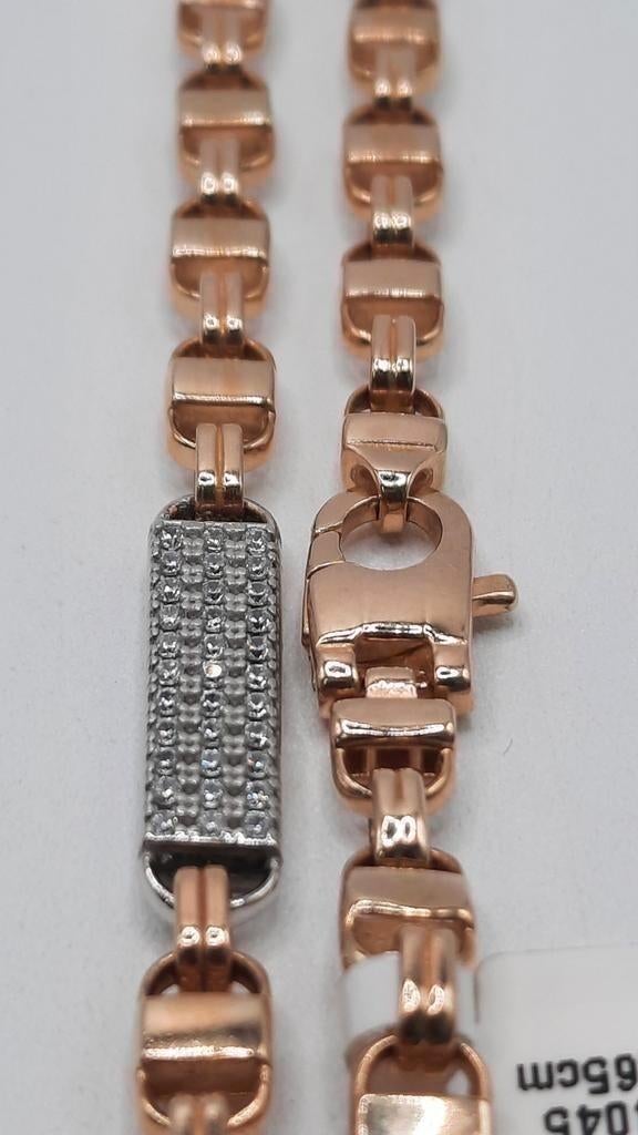 gouden platte koningsketting 14kt, Www.bredajuwelier.nl, Nieuw, Ophalen of Verzenden, Www.bredajuwelier.nl