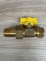 308. Gaskraan 15mm knel x 1/2" bu.dr. / loodgieter / cv mat, Ophalen, Nieuw